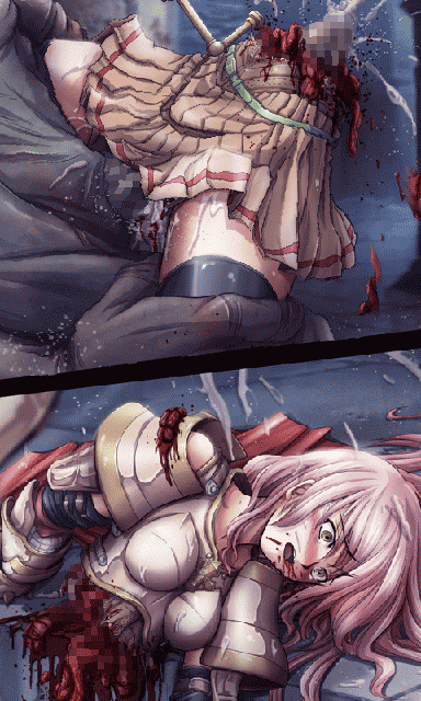 pink hair girl cutted into two from waist guro page 2 full