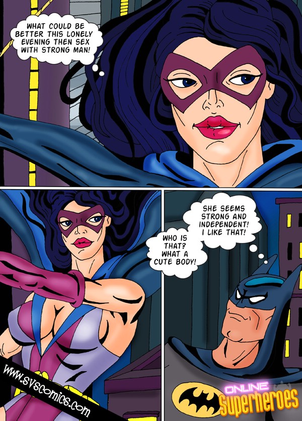 Hungry Huntress and horny Batman meet for hot sex page 1 full