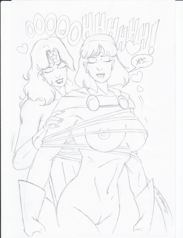 Power Girl and Wonder Woman page 1 full
