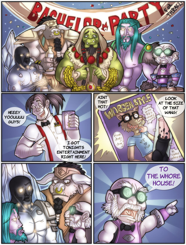 A Warcraftian Bachelor Party page 1 full