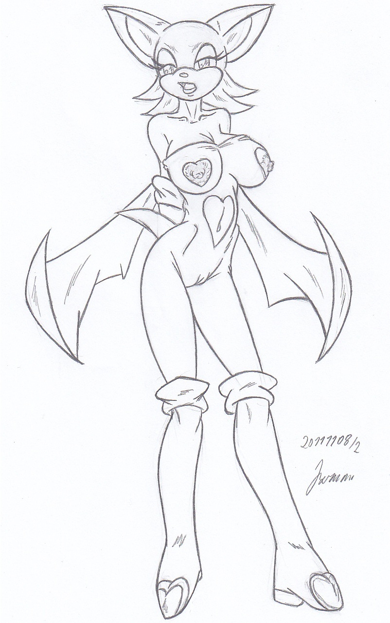 My miny Rougeb The Bat_  Sketches work_1 page 5 full