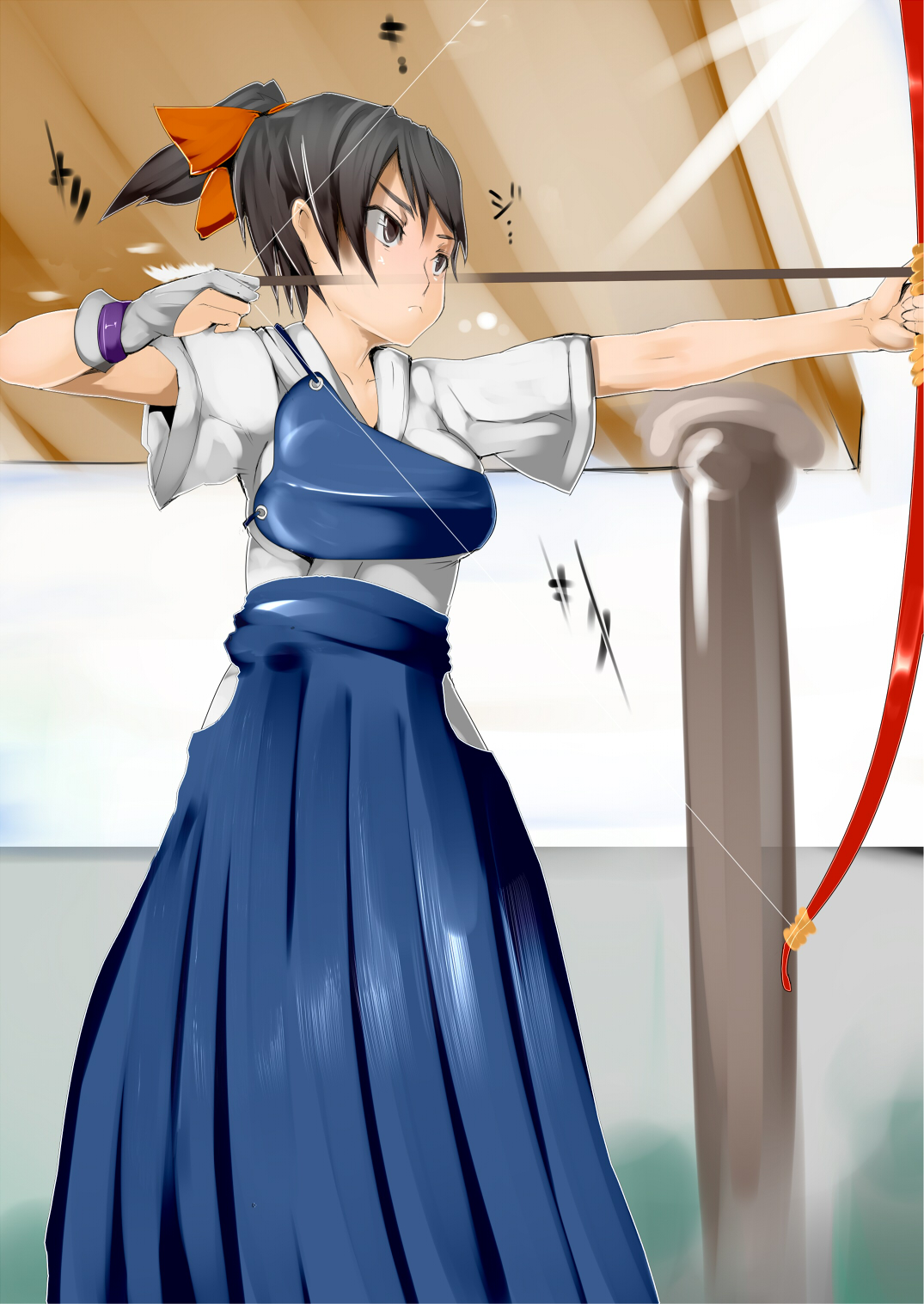 Jikan Teishi Club ☆ 「Kyuudou Shoujo Shikyuu Kanzen Seifuku Onanism」 page 2 full
