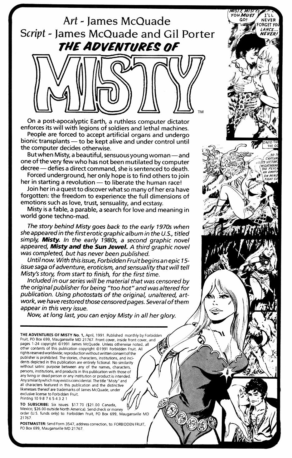 The Adventures of Misty #1 page 2 full
