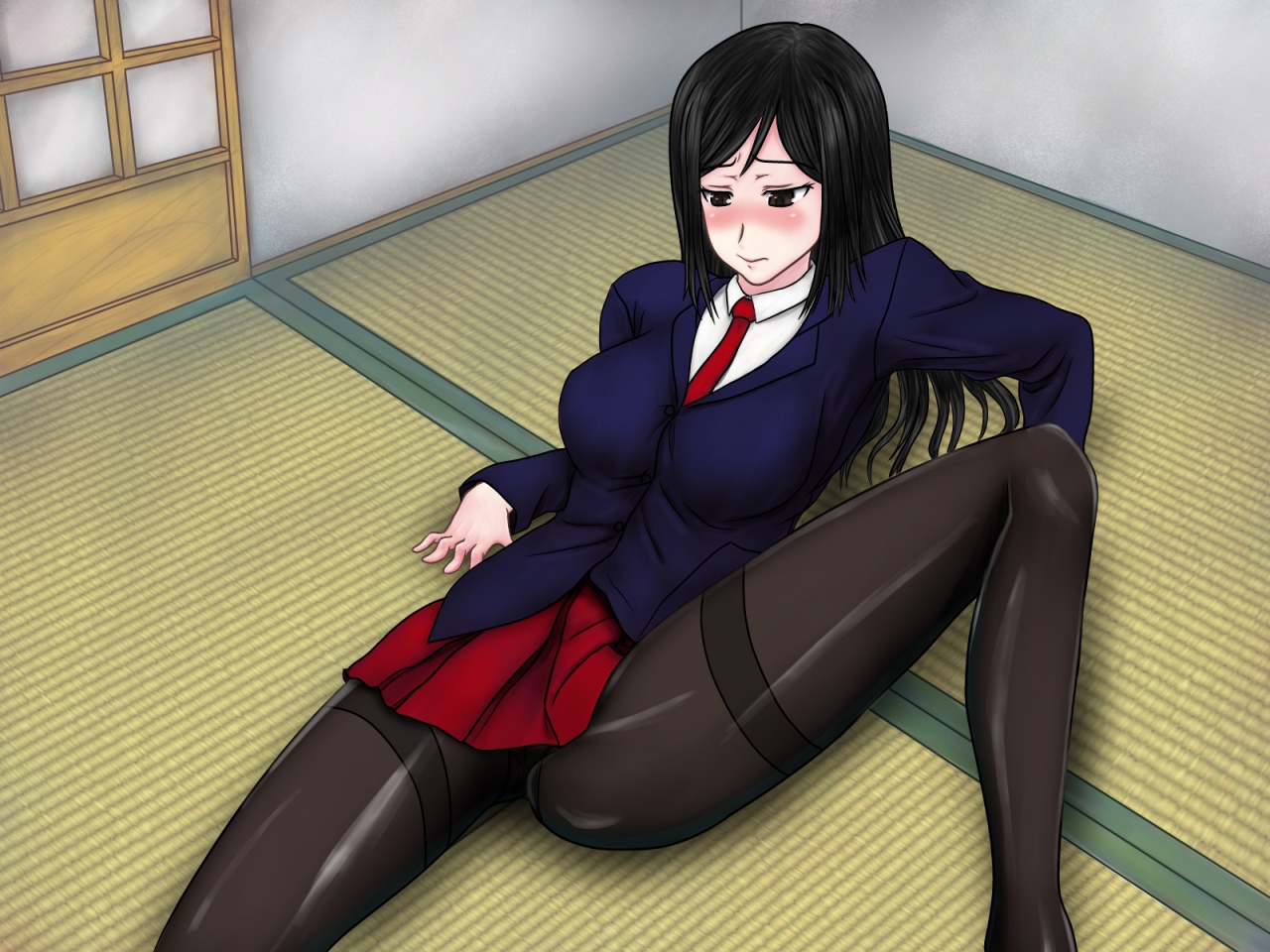 Kurokami Pantyhose no Onnanoko ni Muriyari Nanyakanya page 9 full