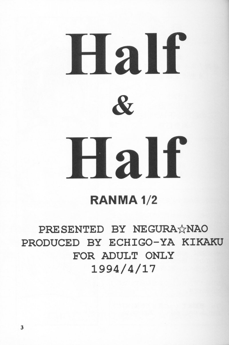 Half &amp; Half page 3 full
