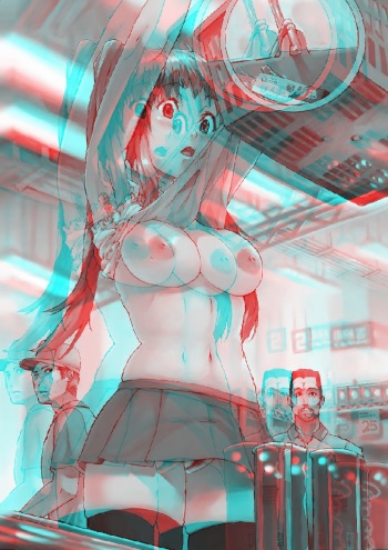 Anaglyph 3D Girls 2. cover