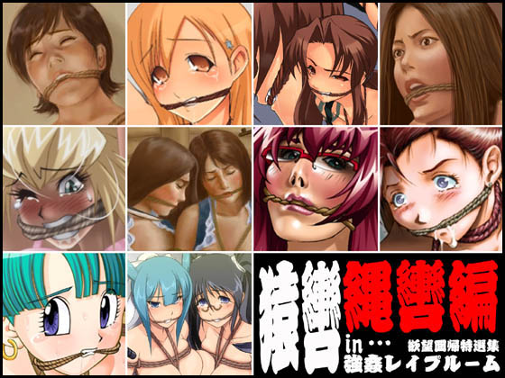Yokubou Kaiki Tokusenshuu - Sarugutuwa in... Goukan Rape Room Nawa hen- page 1 full