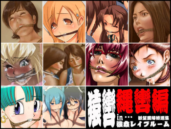 Yokubou Kaiki Tokusenshuu - Sarugutuwa in... Goukan Rape Room Nawa hen- cover
