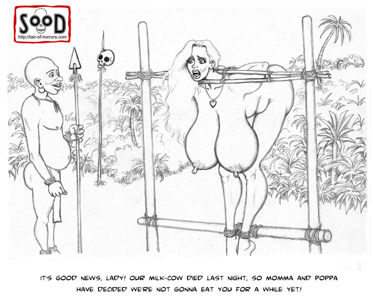 Cannibal Drawings Girls Bound In Pots Cooking Alive page 7 full