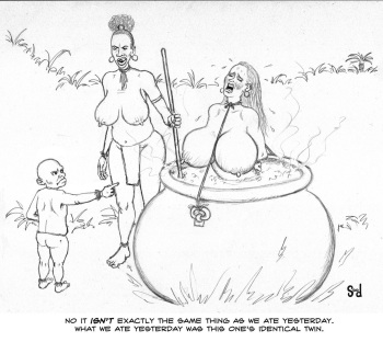 Cannibal Drawings Girls Bound In Pots Cooking Alive cover