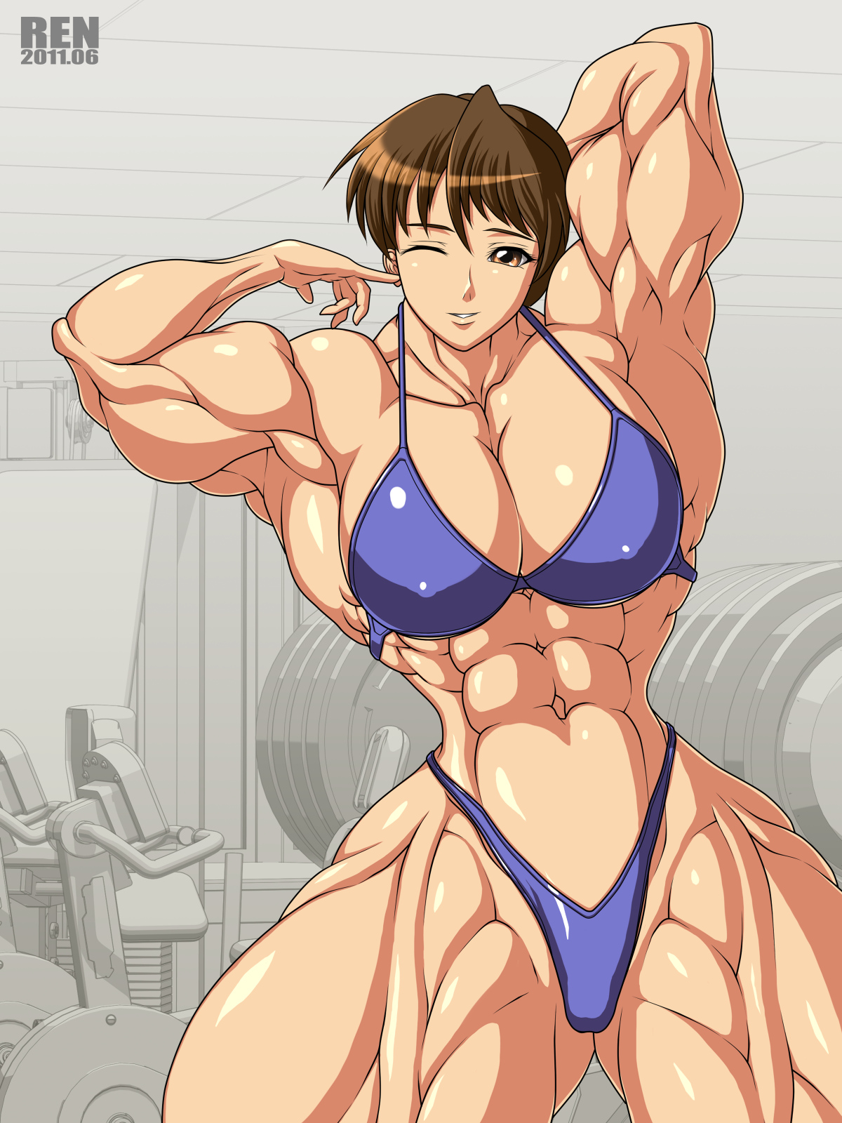 MIGHTY COSPLAY MUSCLE GIRL 2 page 3 full
