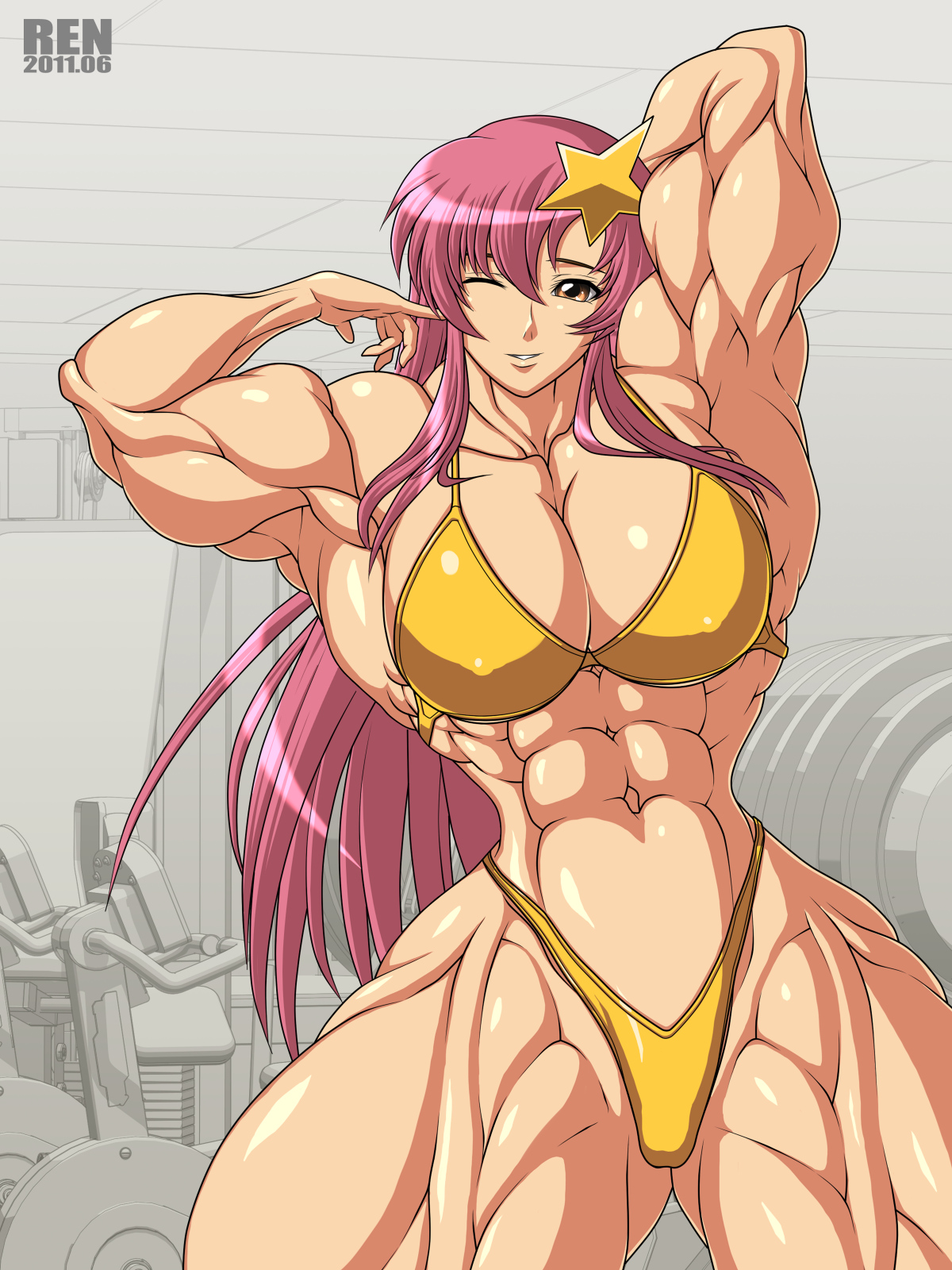 MIGHTY COSPLAY MUSCLE GIRL 2 page 6 full