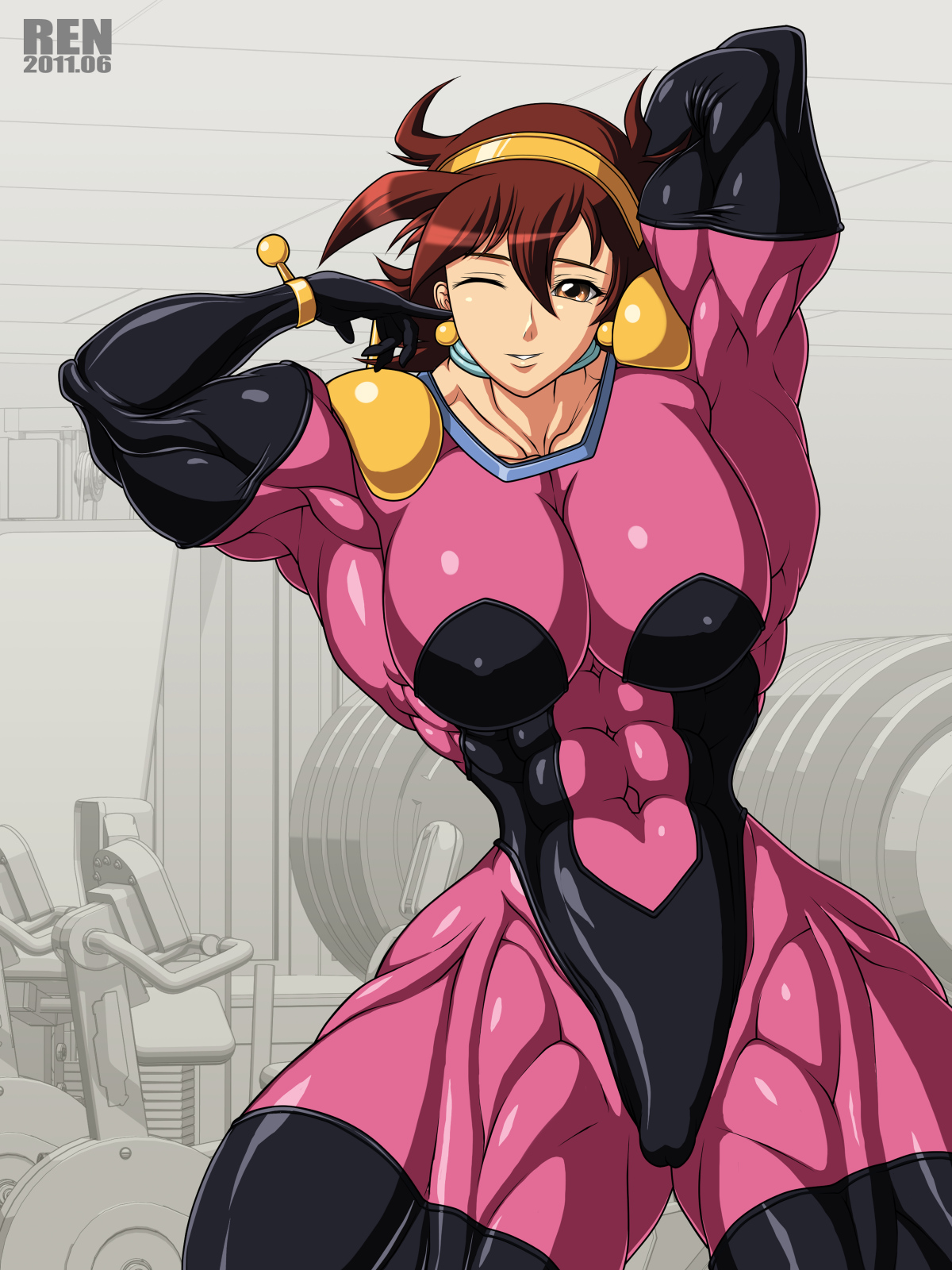 MIGHTY COSPLAY MUSCLE GIRL 2 page 8 full