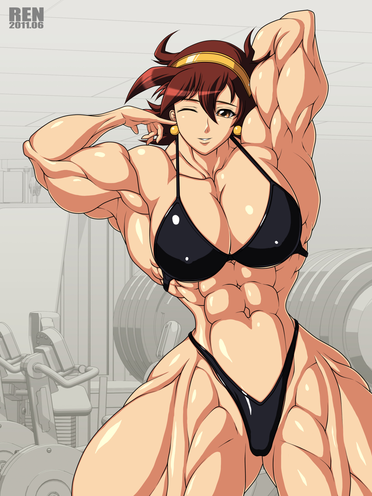 MIGHTY COSPLAY MUSCLE GIRL 2 page 9 full