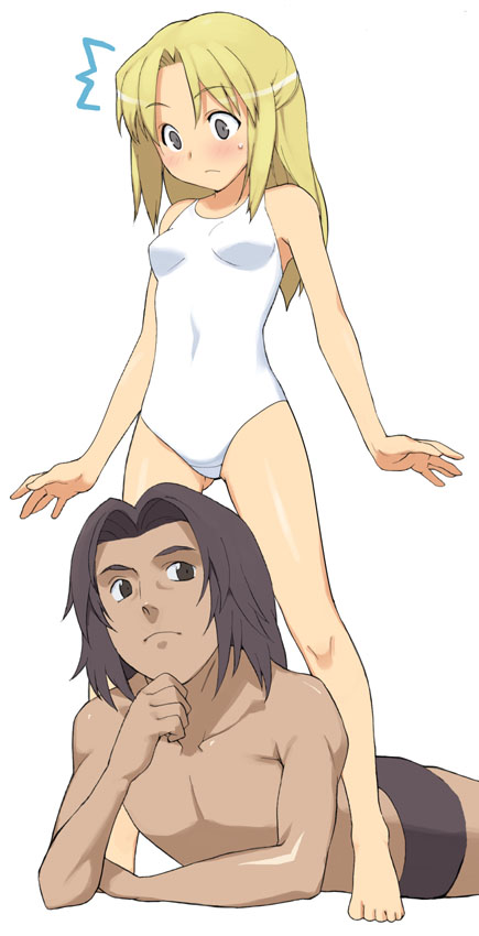 white school swimsuit page 1 full