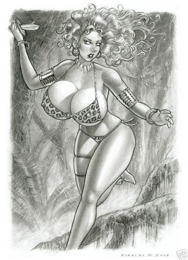 VICTOR RINALDI ART - Huge Tits drawings #2 page 6 full