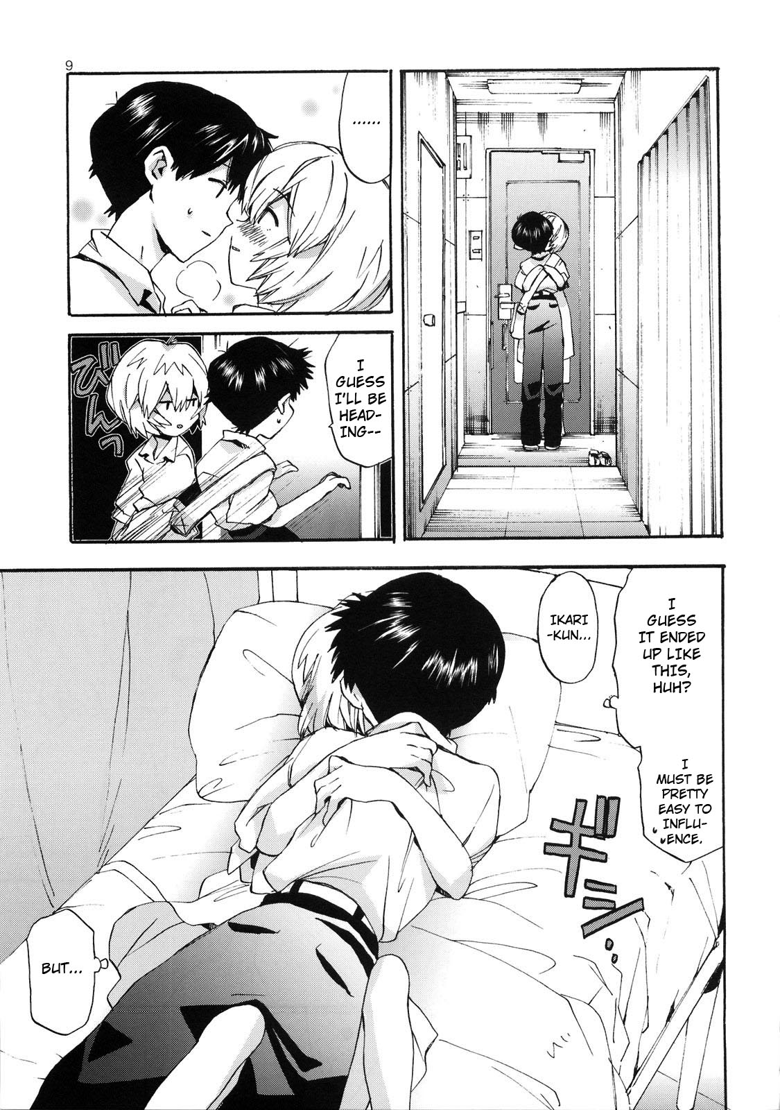 Shinji to Ayanami ga Love Love | Love Rei X Shinji   ==Strange Companions== page 8 full