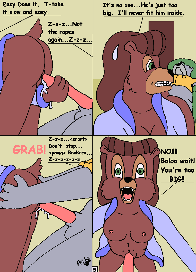 Tailspin Comix: Baloo Shows Becky the Long of It page 5 full
