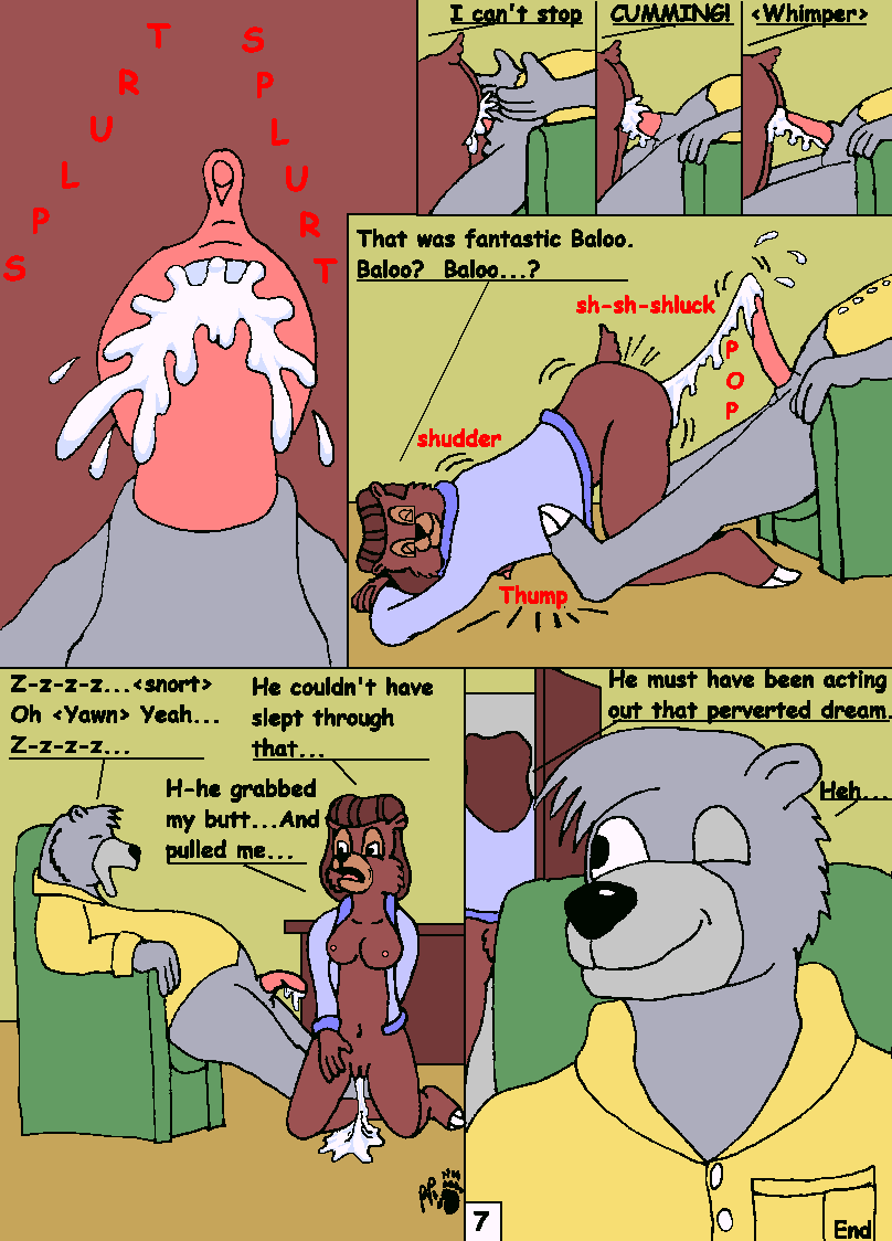 Tailspin Comix: Baloo Shows Becky the Long of It page 7 full