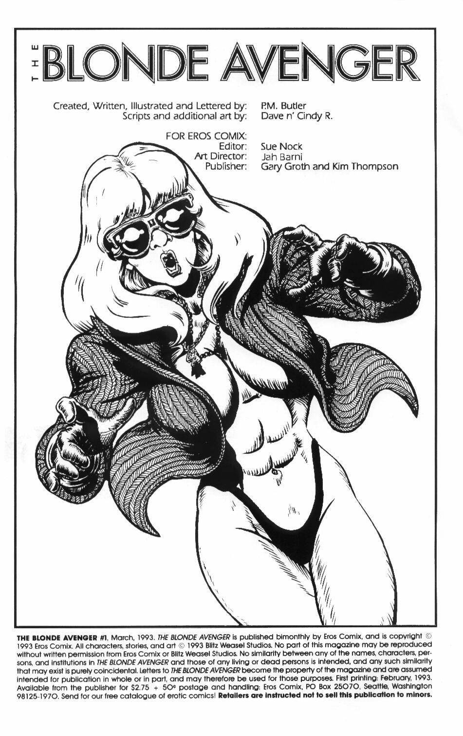 The Blonde Avenger #1 page 2 full