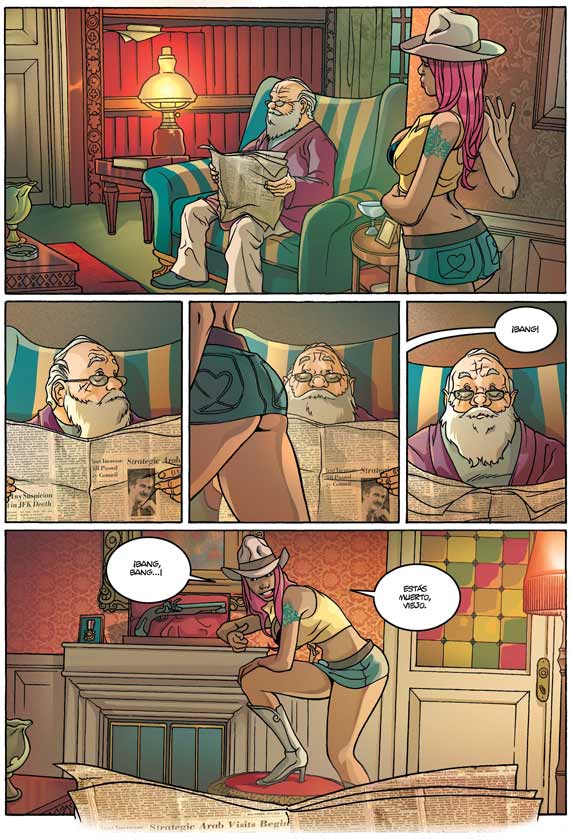 El Jueves - Pencomix - by Danide - Mabelle y el Sr. Zimmer - Spanish page 2 full