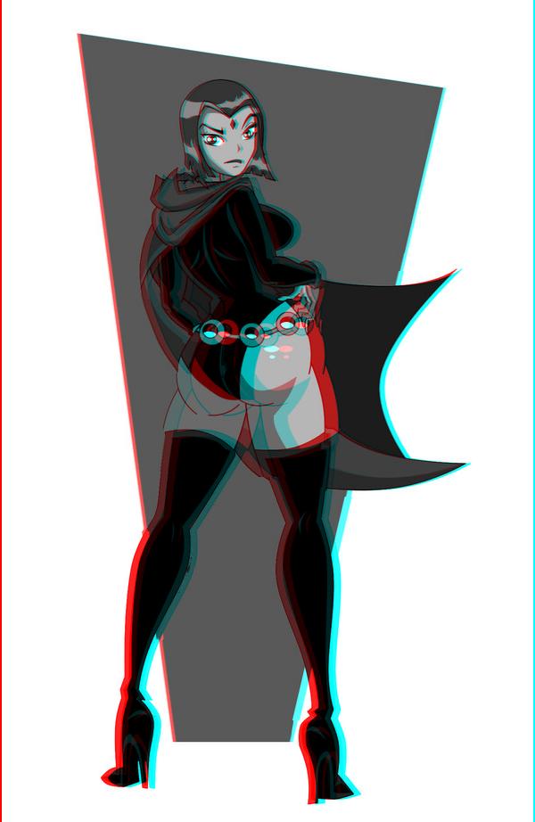 Anaglyph 3D Girls - Teen Titans page 4 full