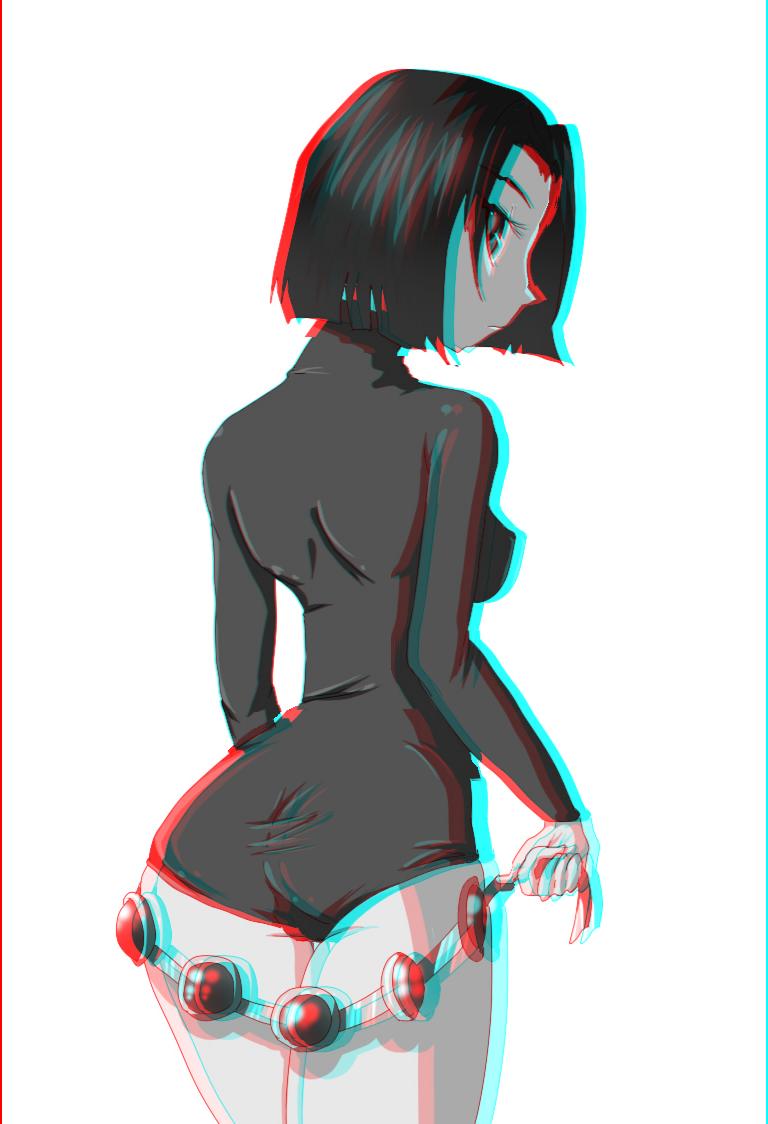 Anaglyph 3D Girls - Teen Titans page 5 full