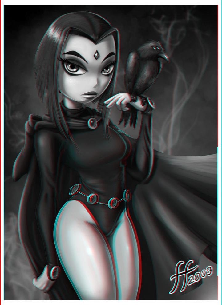 Anaglyph 3D Girls - Teen Titans page 7 full