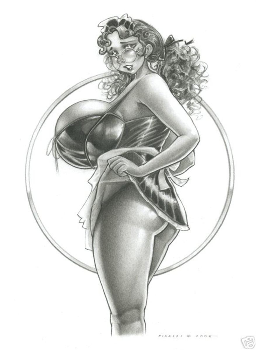 VICTOR RINALDI ART - Huge Tits drawings #8 page 4 full
