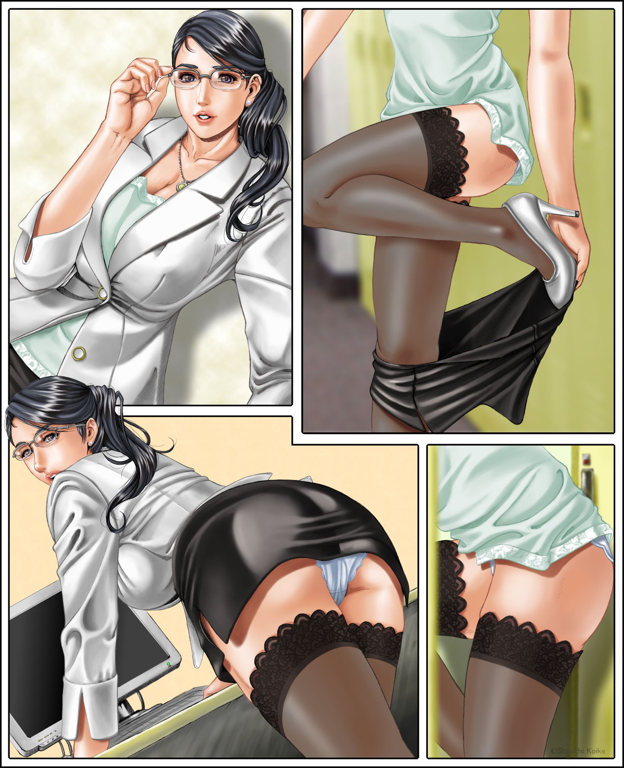 ちょっとHギャラリー 描き下ろしレイヤー付CG集 2012年 Vol.1 page 4 full