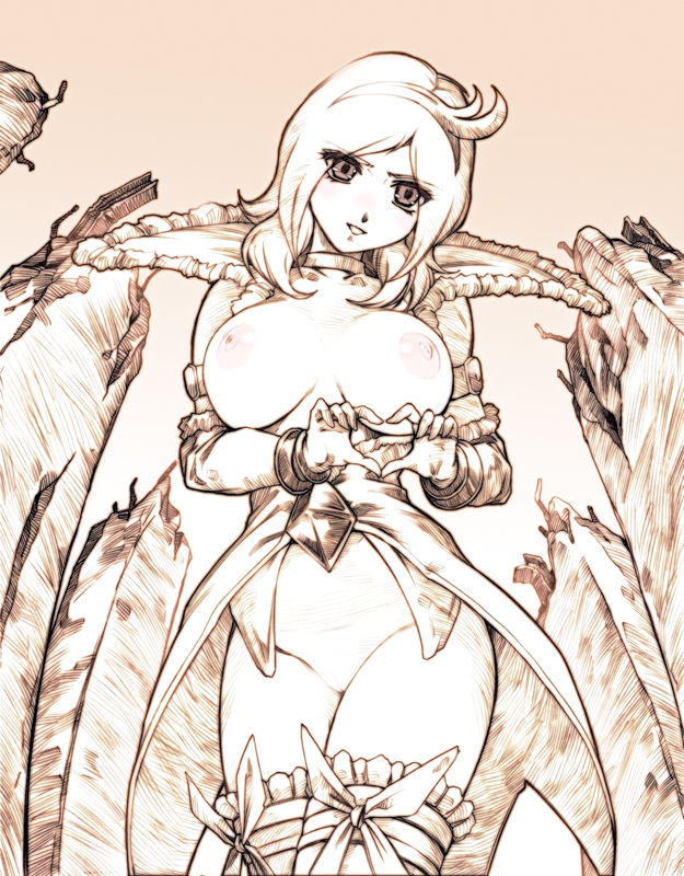 Huge breasts in black and white drawings. page 8 full