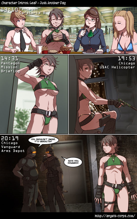 Angel corps - Leaf: Just another day page 4 full