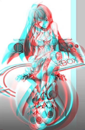 Anaglyph 3D Girls 1. cover
