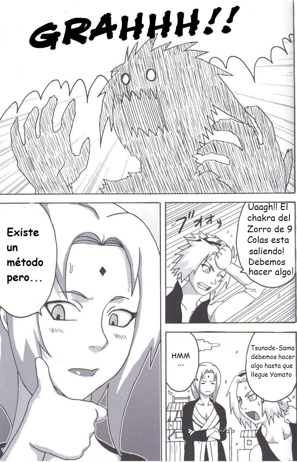Tsunade no Inchiryou | Naruho Conteniendo al Kyubi page 3 full
