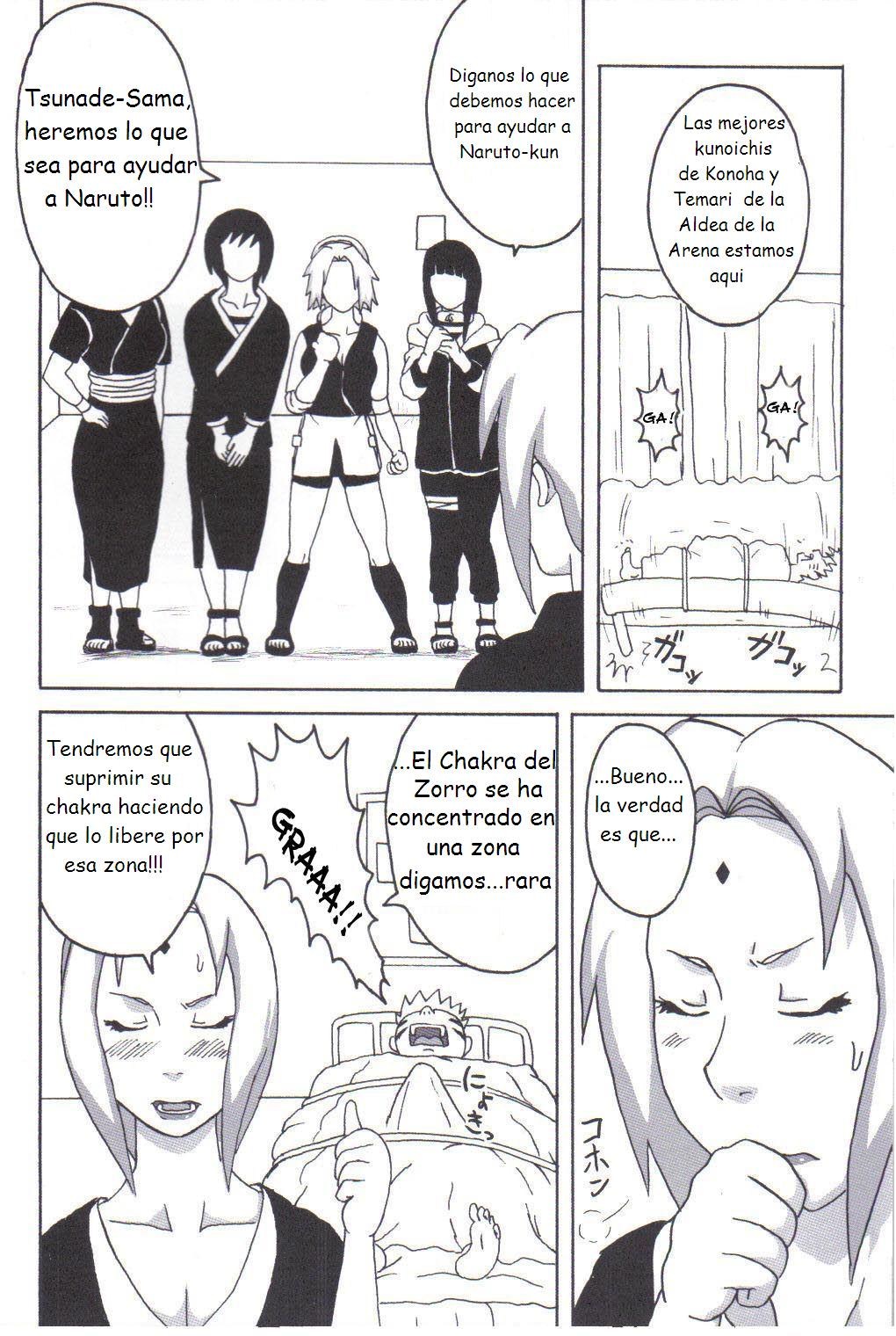 Tsunade no Inchiryou | Naruho Conteniendo al Kyubi page 4 full