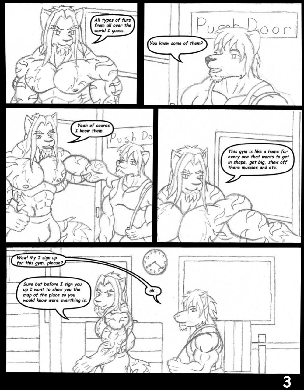 muscletigerwolf - Muscle comic page 3 full