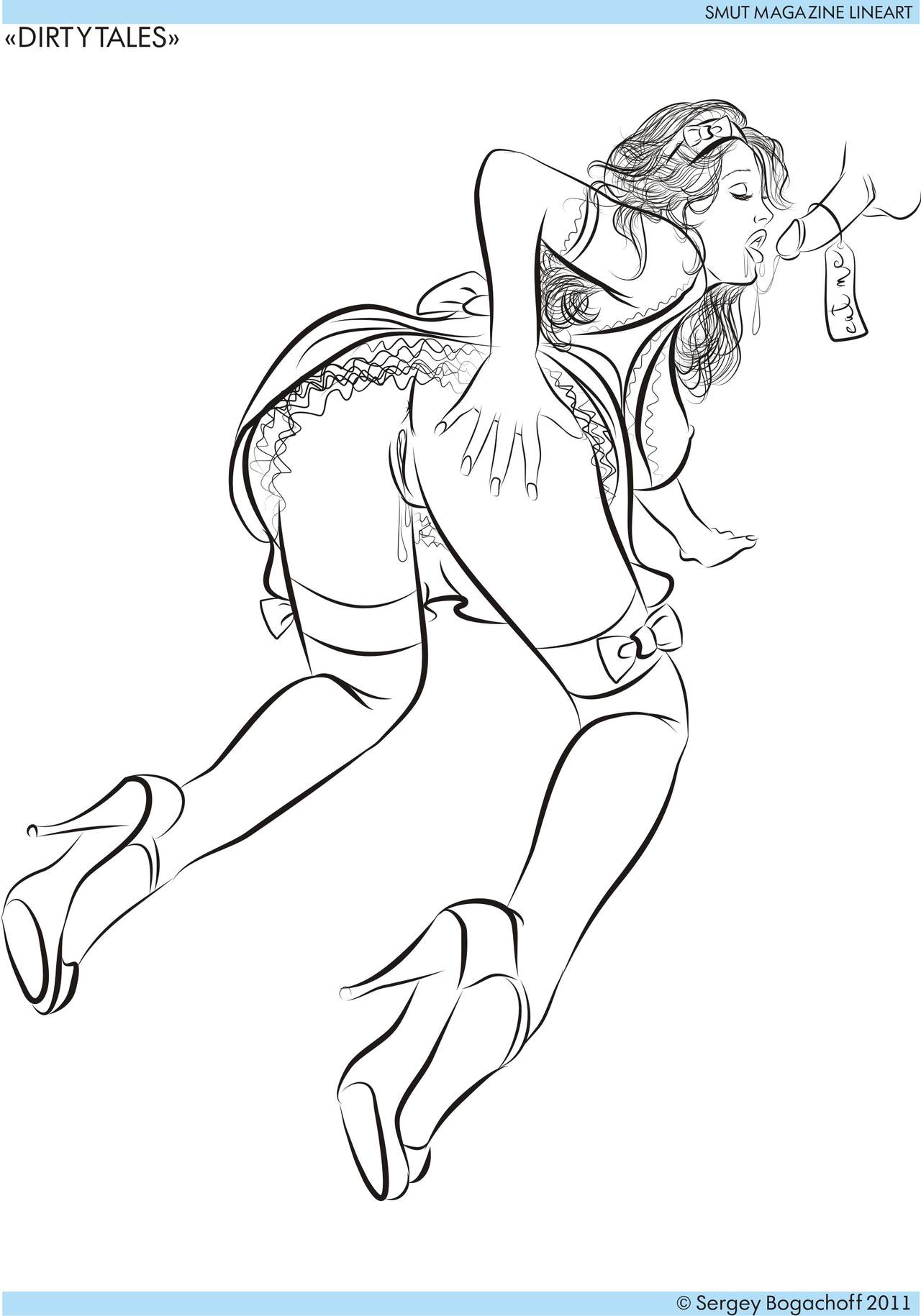 SMUT MAGAZINE Dirtytales Lineart page 5 full