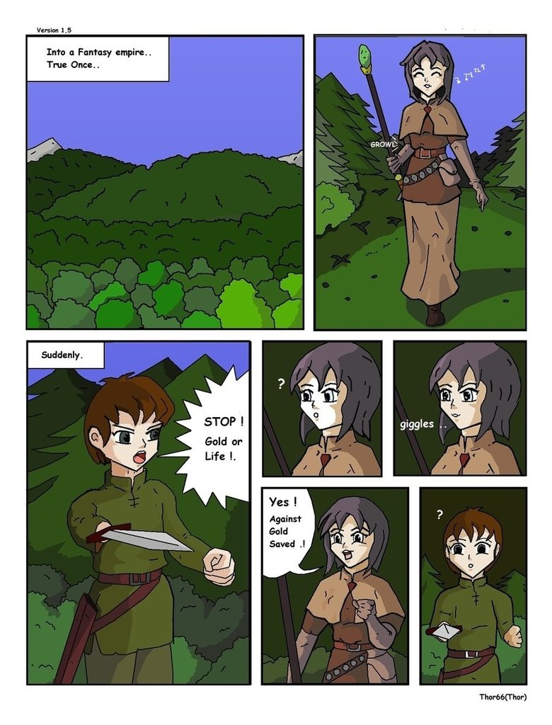 Old Soft VORE Comic Revised page 1 full