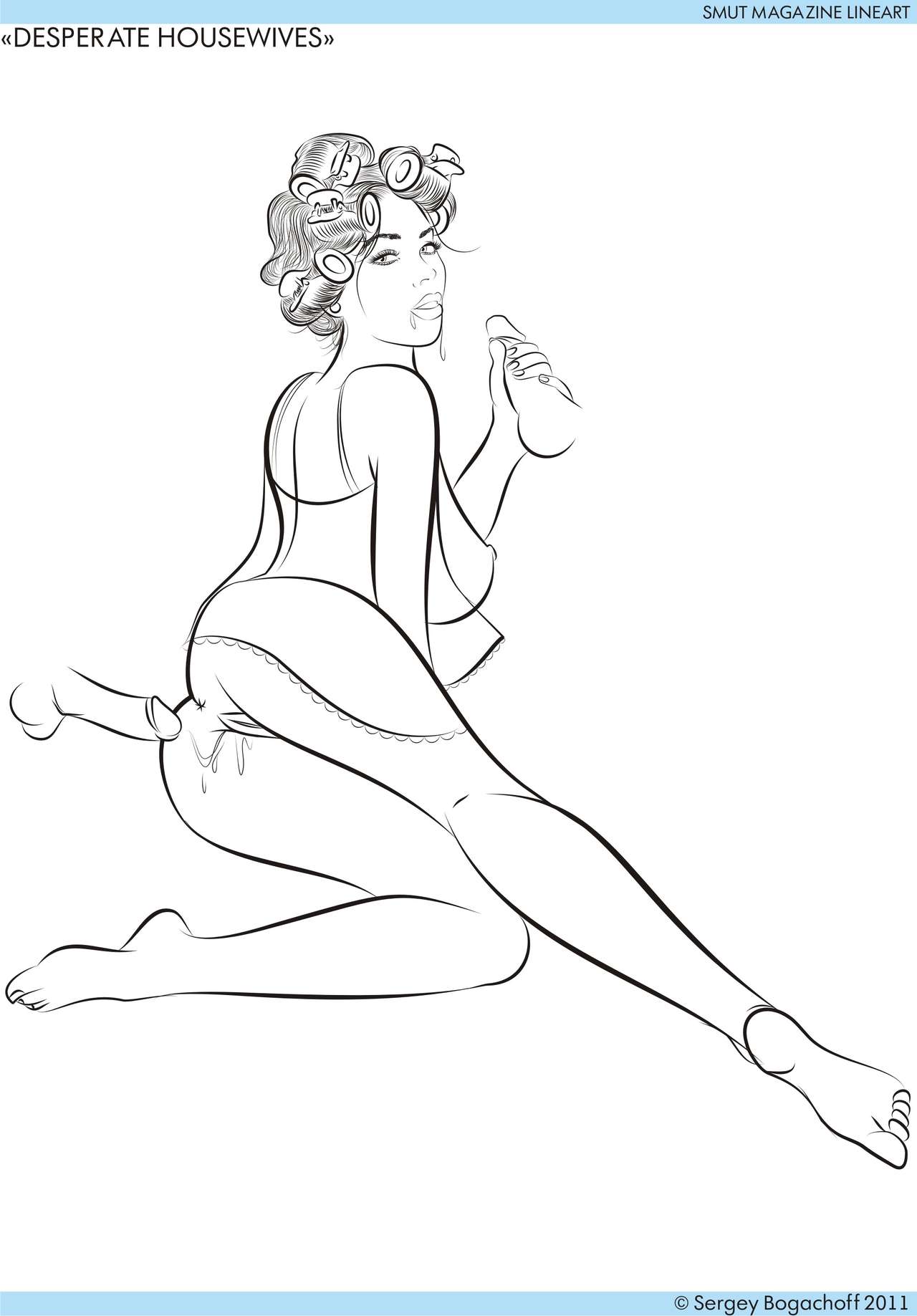 SMUT MAGAZINE desperate housewives lineart page 3 full
