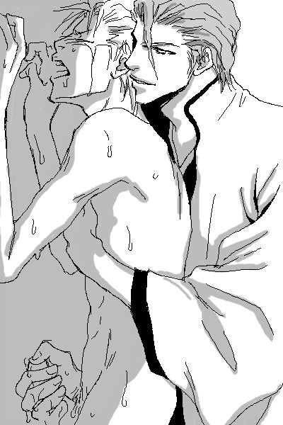 Bleach Yaoi -Aizen and Grimm- page 1 full