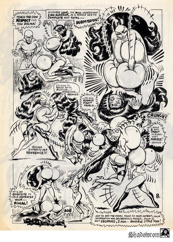 "Leopard Hunt" - Domination Big Bust comic-story page 8 full