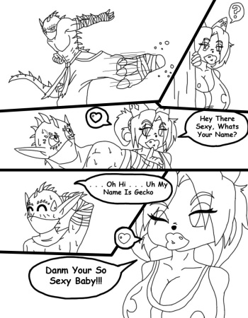 Busty Pika X Gecko - Mini Comix cover