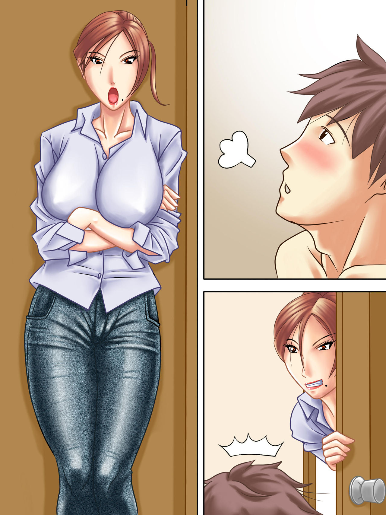Diary Of A MILF 1 ~Kissa Tenshu no Haha to Part no Makita-san~ page 8 full