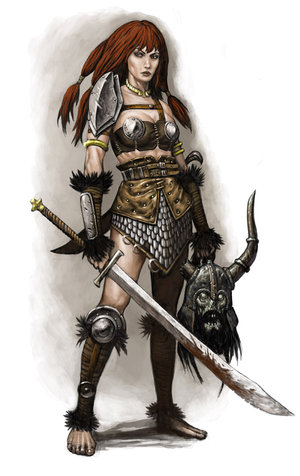 Barbarian and Amazon Women Misc Set 1 page 7 full