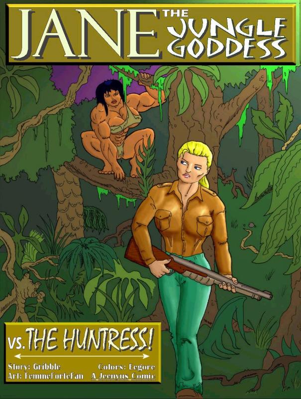 Jane The Jungle Goddess vs The Huntress page 1 full