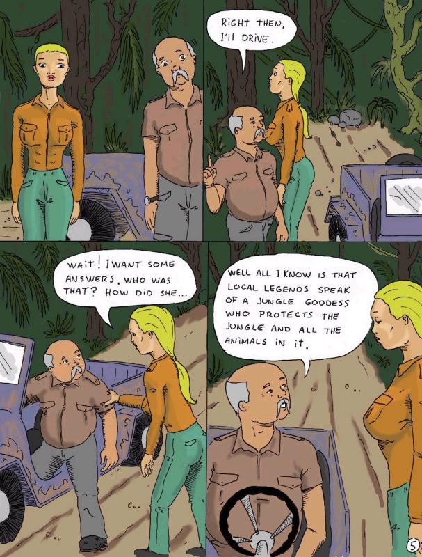 Jane The Jungle Goddess vs The Huntress page 6 full