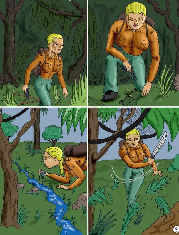 Jane The Jungle Goddess vs The Huntress page 9 full