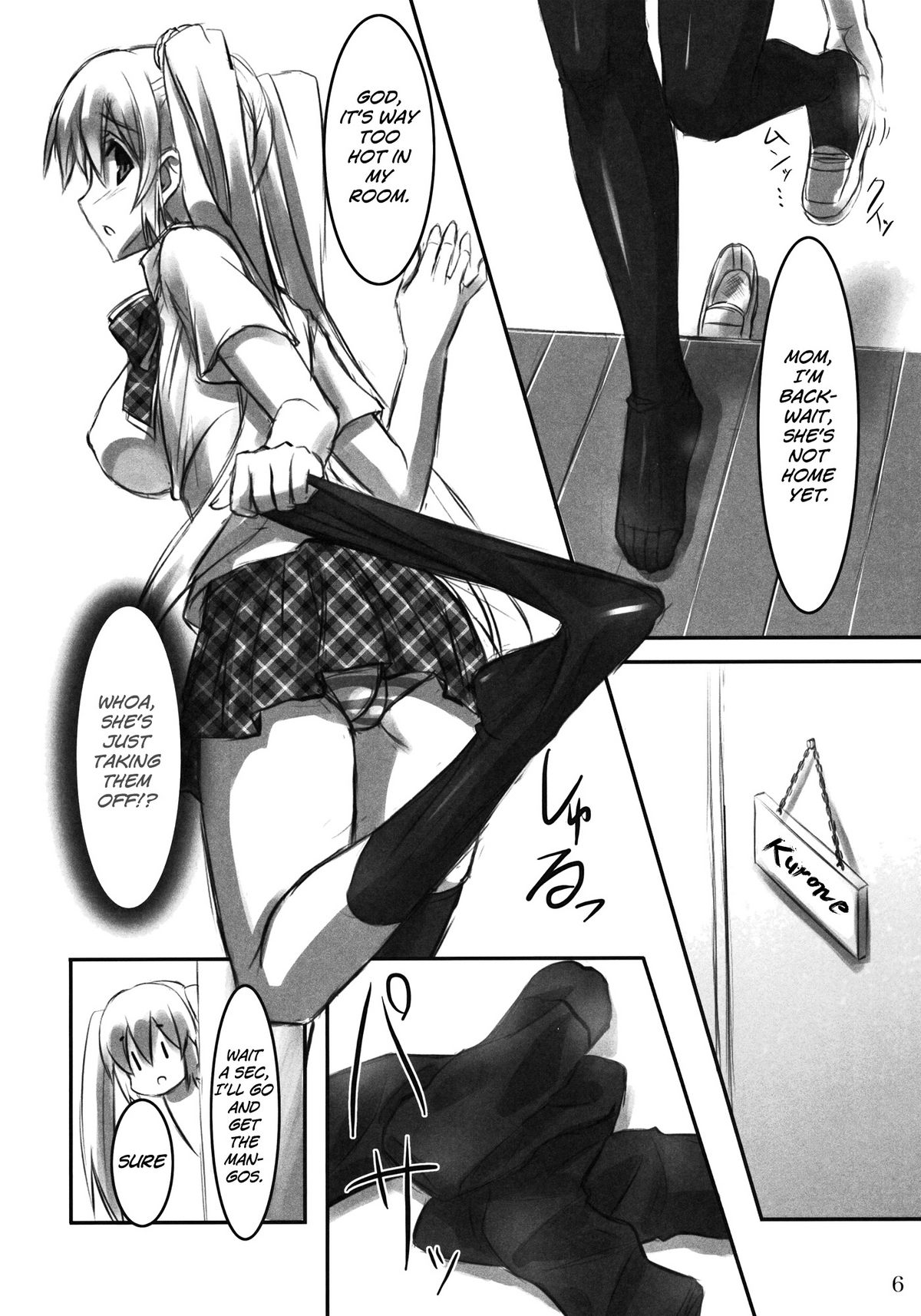 KneeShocks!!  =Little White Butterflies= page 5 full