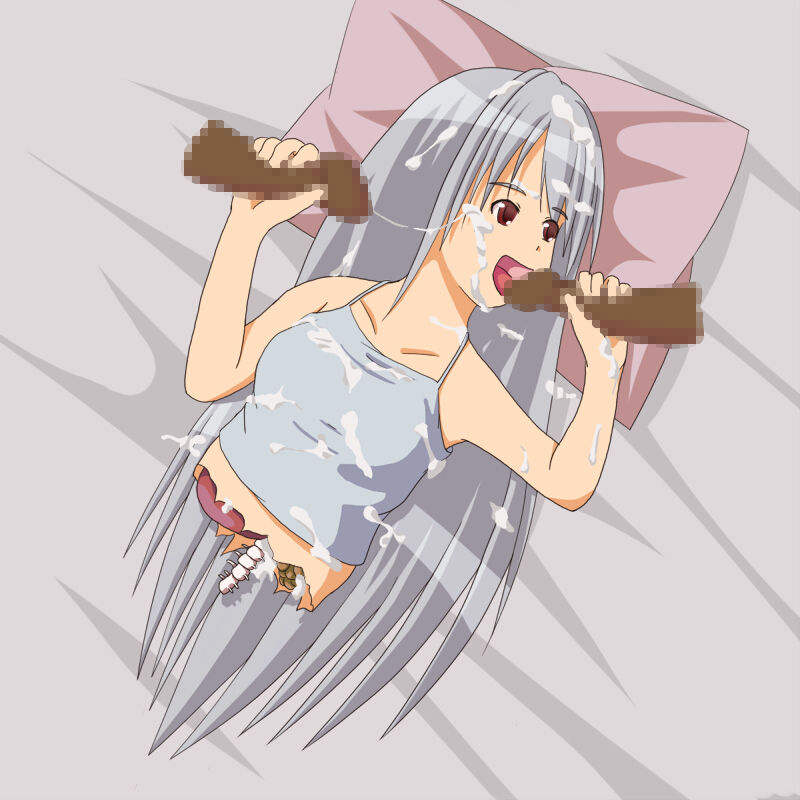 white hair girl cutted into two piece from waist guro page 8 full