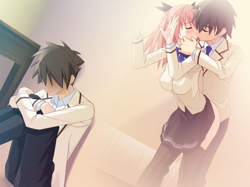 Seijun na Karada wa, Aitsu no Ude no Naka de Otoko o Shitteiku ～ Kanojo no Shiawase sou na Sugata o, Yubi o Kuwaete Miteiru Shikanai Monogatari ～ page 8 full